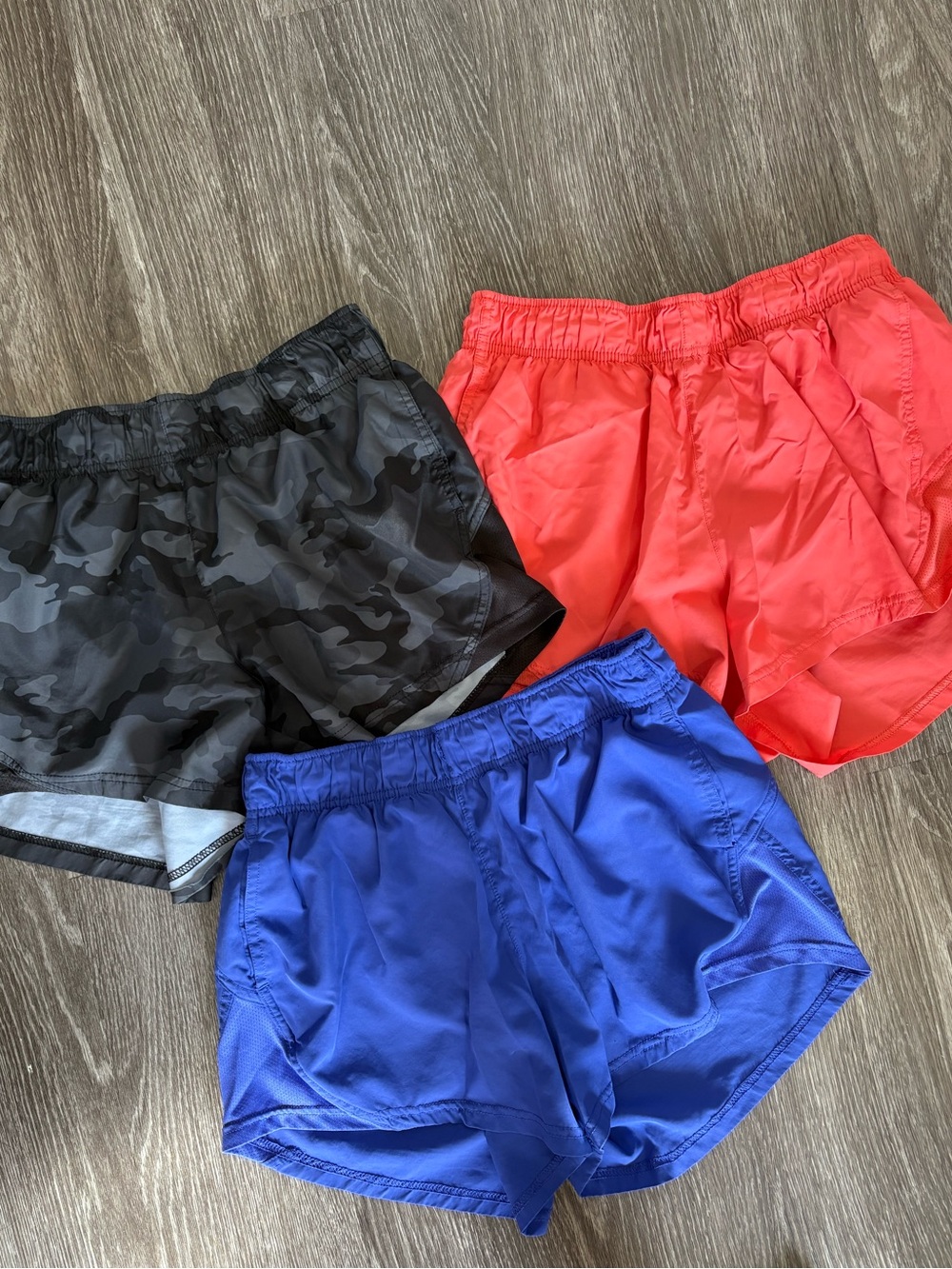 Athletic Works Women's Athletic Shorts - Black Camo, Coral, Royal Blue